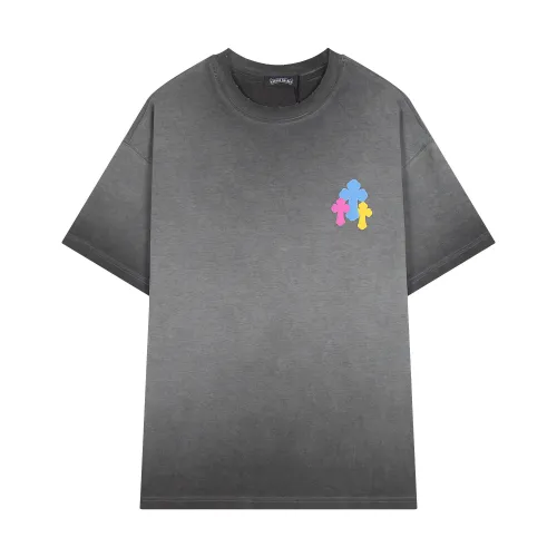 Chrome Hearts New Color Plush Cross T-shirt Casual Short Sleeve
