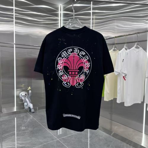 Chrome Hearts New 3D Embroidered Short Sleeve Casual Round Neck T-shirt