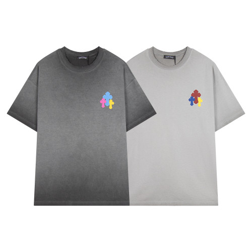 Chrome Hearts New Color Plush Cross T-shirt Casual Short Sleeve