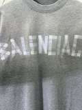 Balenciaga Spring/Summer New Washed T-shirt Unisex Casual Oversize Short Sleeve