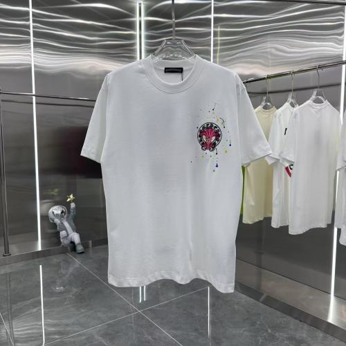 Chrome Hearts New 3D Embroidered Short Sleeve Casual Round Neck T-shirt