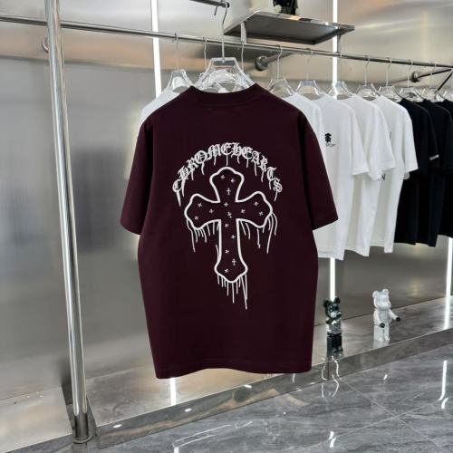 Chrome Hearts New Fashion Patch Embroidered Short Sleeve Casual Round Neck T-shirt