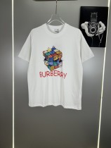 Burberry Fashion Cube Logo Printed T-shirt Casual Round Neck Short Sleeve