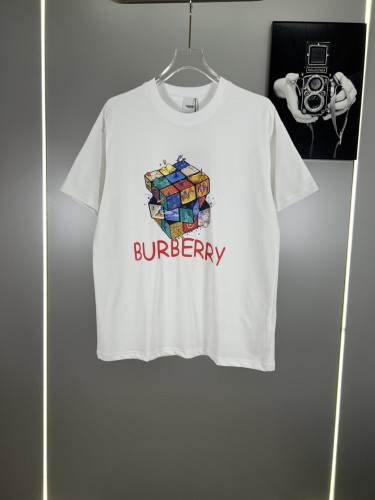 Burberry Fashion Cube Logo Printed T-shirt Casual Round Neck Short Sleeve