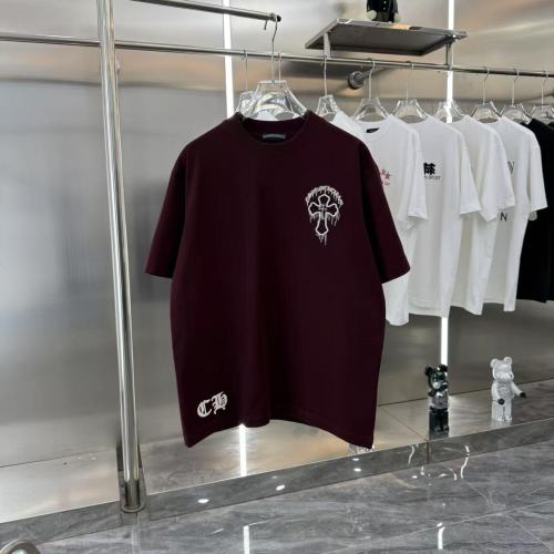 Chrome Hearts New Fashion Patch Embroidered Short Sleeve Casual Round Neck T-shirt