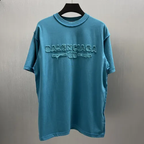 Balenciaga New Classic Patch Logo Short Sleeve Casual Round Neck T-shirt