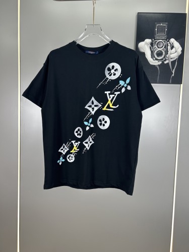Louis Vuitton New Classic LogoT T-shirt Unisex Round Neck Short Sleeve