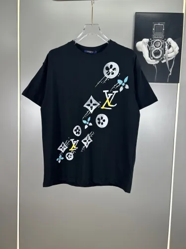Louis Vuitton New Classic LogoT T-shirt Unisex Round Neck Short Sleeve