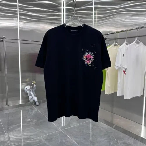 Chrome Hearts New 3D Embroidered Short Sleeve Casual Round Neck T-shirt