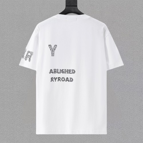 Burberry New Classic Heavy Embroidery Logo Short Sleeve Casual Round Neck T-shirt