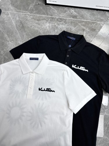 Louis Vuitton Fashion Heavy Industries Embroidered Short Sleeve Polo Shirt