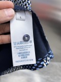 Louis Vuitton New Embroidered Logo Checkered Short Sleeved Polo Shirt