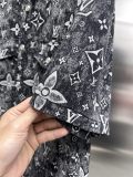 Louis Vuitton New Classic Full Logo Printed Denim Short Sleeve Set