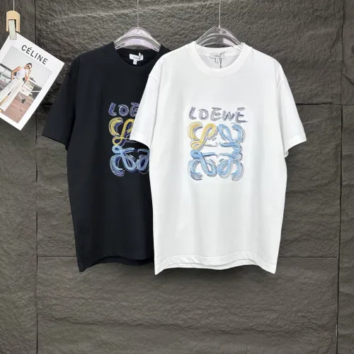 Loewe Heavy Industries Embroidered Letter Logo T-shirt Couple Versatile Loose Short Sleeve