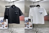 Fendi New Classic Full Embossed Logo Casual Short Sleeve Set