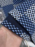 Louis Vuitton New Embroidered Logo Checkered Short Sleeved Polo Shirt
