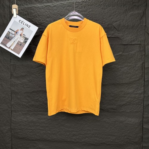 Louis Vuitton New Classic Embossed Logo T-shirt Unisex Simple Casual Short Sleeve
