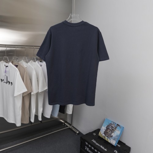 Dior New Embroidered Letter Short Sleeve Couple Washed Distressed T-shirt