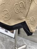 Gucci New Classic Full Embossed Logo Contrast Casual Short Sleeve Set