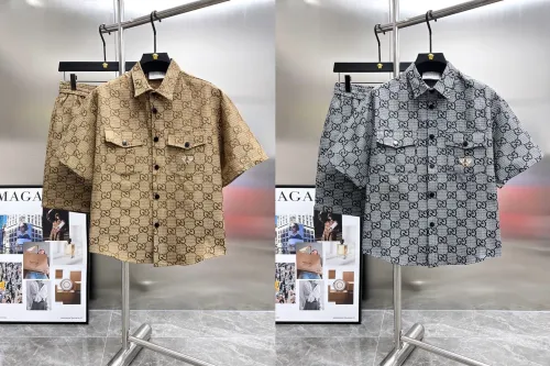 Gucci New Classic Full GG Printed Casual Short Sleeve Set