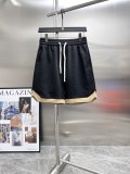 Gucci New Classic Full Embossed Logo Contrast Casual Short Sleeve Set