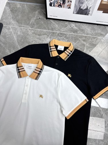 Burberry New Embroidered War Horse Clash Collar Short Sleeve Polo Shirt