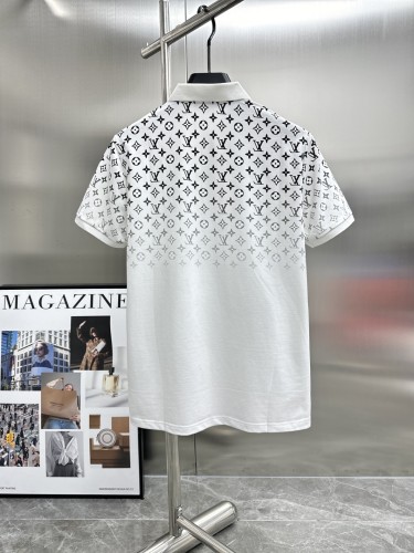 Louis Vuitton New Classic Full Logo Gradient Short Sleeve Polo Shirt