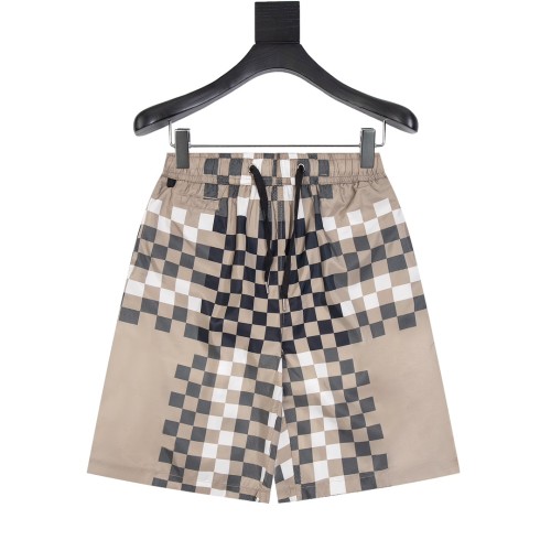 Burberry Classic Checkered Beach Pants Unisex Mesh Casual Shorts