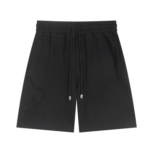 Chrome Hearts Couple New Patchwork Embroidered Washed Casual Shorts