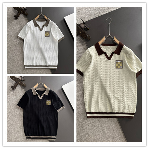 Loewe Spring/Summer New Men's Polo Knitted Short Sleeve