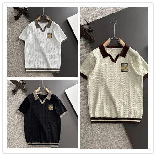 Loewe Spring/Summer New Men's Polo Knitted Short Sleeve