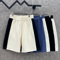 Dior Couple 3D Logo Contrast Splicing Casual Shorts