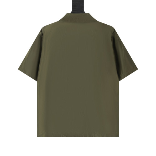 Prada Classic Triangle Logo Nylon Short Sleeve Shirt