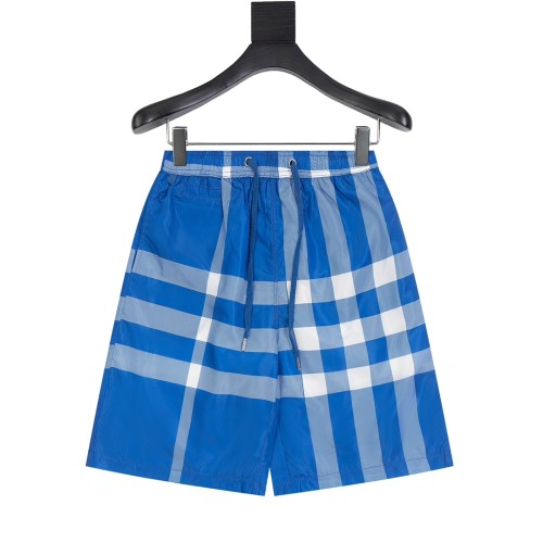 Burberry Classic Striped Checkered Beach Pants Unisex Mesh Casual Shorts