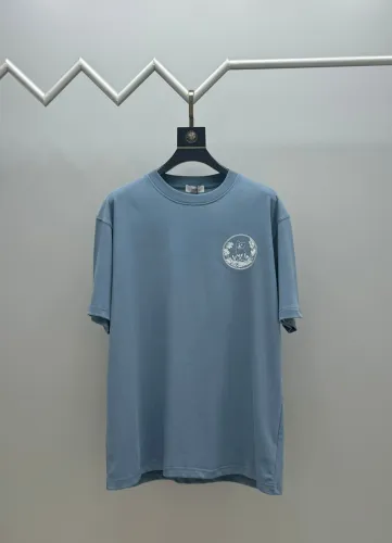 Dior New Embroidered Cat Logo Short Sleeve Couple Round Neck Casual T-shirt