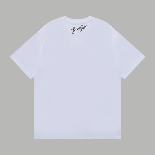 Louis Vuitton Snake Year Embroidered Signature Short Sleeve Unisex Casual Loose T-shirt