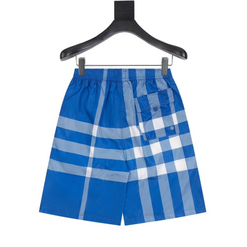 Burberry Classic Striped Checkered Beach Pants Unisex Mesh Casual Shorts