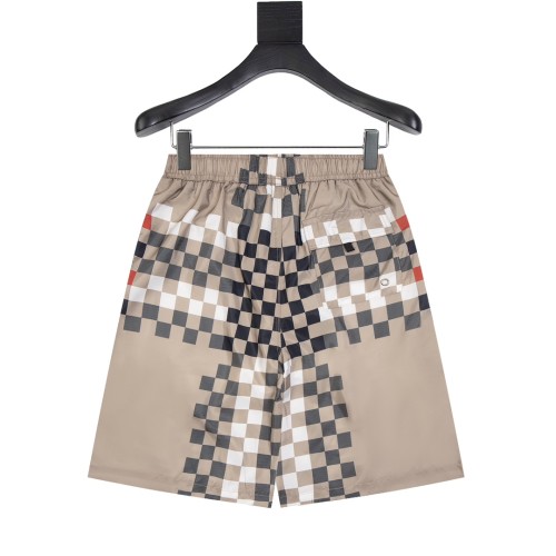 Burberry Classic Checkered Beach Pants Unisex Mesh Casual Shorts