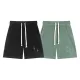 Chrome Hearts Couple New Patchwork Embroidered Horseshoe Washed Casual Shorts