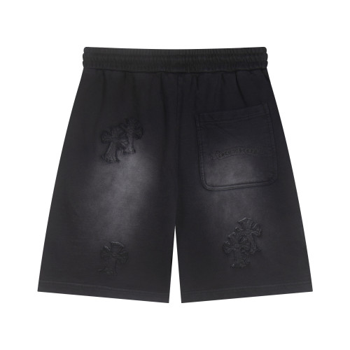 Chrome Hearts Couple New Patchwork Embroidered Washed Casual Shorts