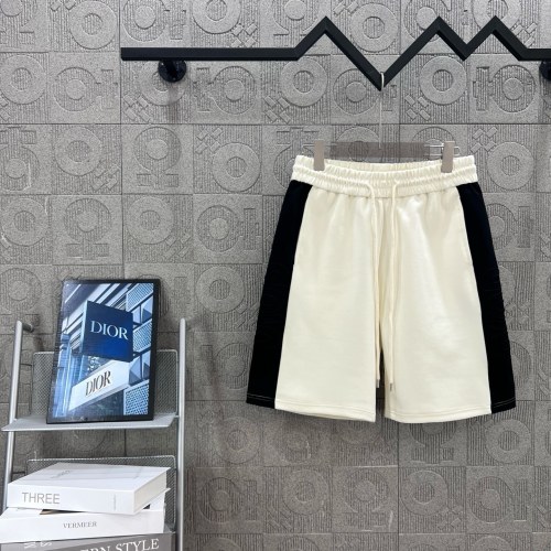 Dior Couple 3D Logo Contrast Splicing Casual Shorts