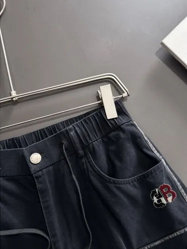Balenciaga New High Street Embroidered Logo Washed Casual Cowboy Shorts