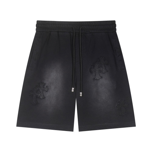 Chrome Hearts Couple New Patchwork Embroidered Washed Casual Shorts