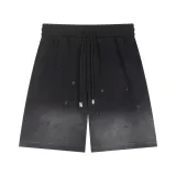 Chrome Hearts Couple New Patchwork Embroidered Gradient Washed Casual Shorts