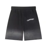 Chrome Hearts Couple New Patchwork Embroidered Gradient Washed Casual Shorts