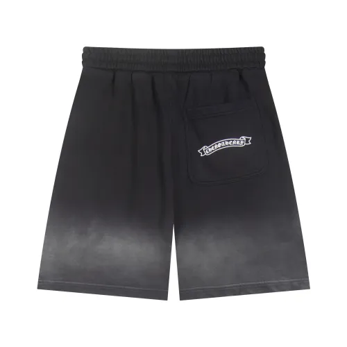 Chrome Hearts Couple New Patchwork Embroidered Gradient Washed Casual Shorts