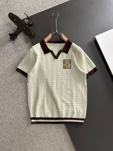 Loewe Spring/Summer New Men's Polo Knitted Short Sleeve