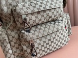 Gucci New 3D Logo Canvas Backpack Shoulder Bag Size: 48x45x21 CM