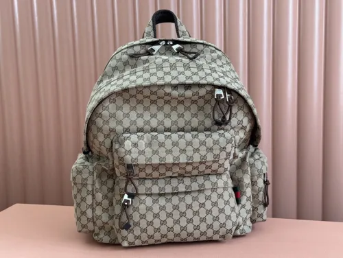 Gucci New 3D Logo Canvas Backpack Shoulder Bag Size: 48x45x21 CM