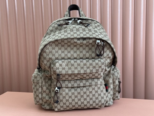Gucci New 3D Logo Canvas Backpack Shoulder Bag Size: 48x45x21 CM